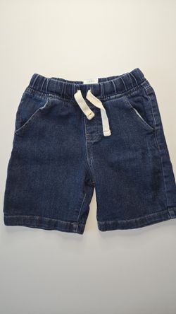 365 Kids from Garanimals Boys Dark Denim Drawstring Denim Shorts Size 5