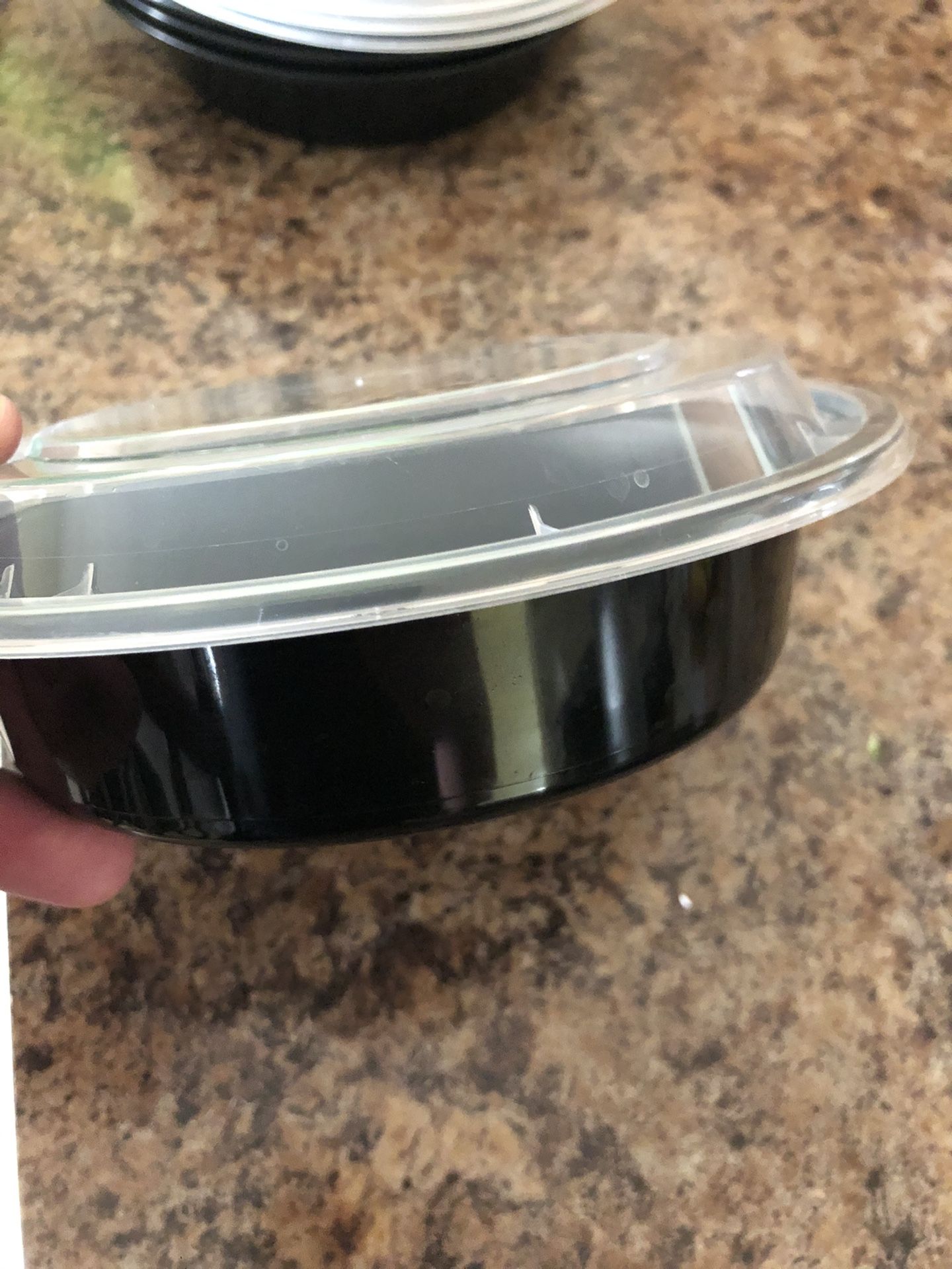 Meal prep plastic containers