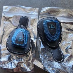 (2) Mercedes Sunglasses Glasses Visor Holders