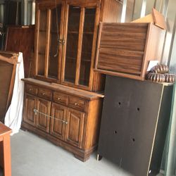 ☘️VINTAGE CABINET -SOLID WOOD-☘️