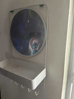 Wall Mirror With Hooks