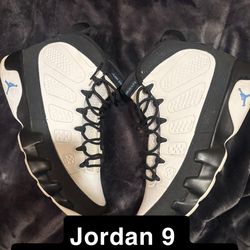 Jordan retro 9 “University Blue” men size 10.5