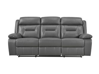 Laconia Dark Gray Double Reclining Sofa