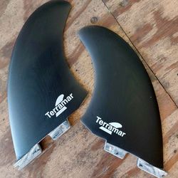 TERRAMAR SURFCO "BMT" TWIN SURFBOARD FINS...FCSII BASE...