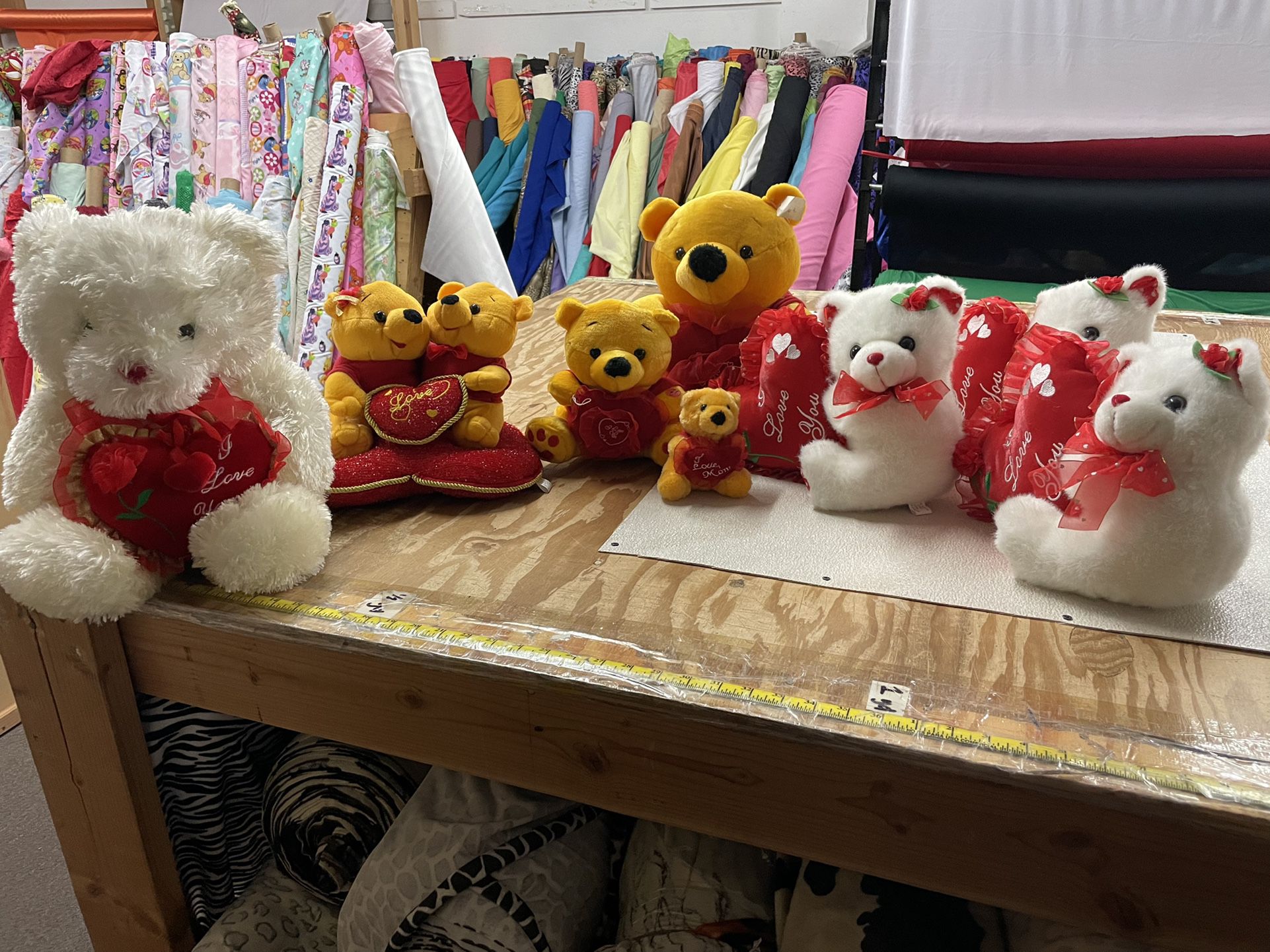 Assorted Valentine Plush Teddy Bears