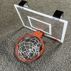 Mini basketball hoop for door