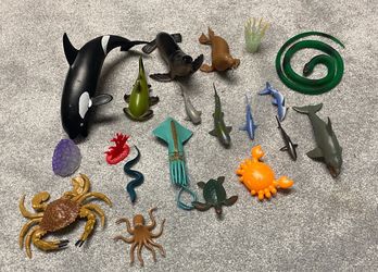 Ocean Animal Plastic Toy Figures Set