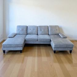 GRAY SECTIONAL COUCH