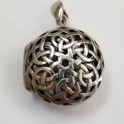 Sterling Silver Pill Pendant 