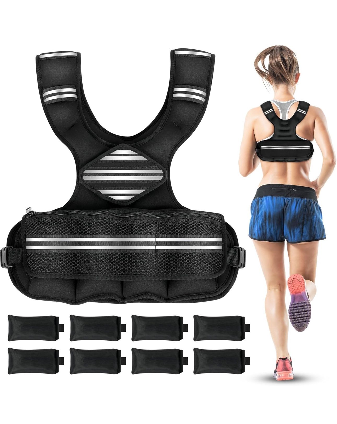Adjustable Weighted Vest, 6-18 LBS