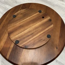 Wooden Turntable Serving Tray 18"