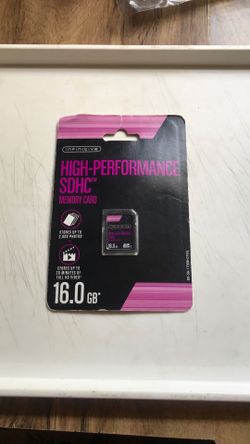 16 GB SDHC memory card