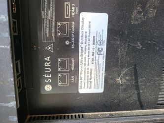 Seura 86" Outdoor Weatherproof TV