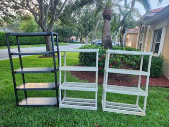 plastic shelves
