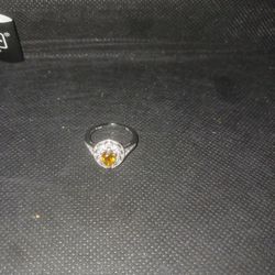 Citrine Sterling Silver Ring