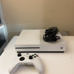 Xbox One S Console + White Controller | Tested