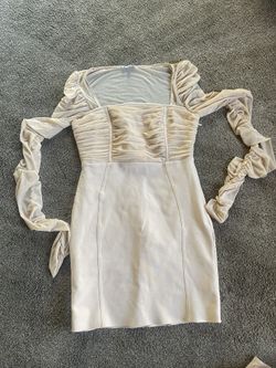 Beige Sheer Dress