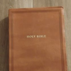 Holy Bible King James Version Brown Leather Bond English