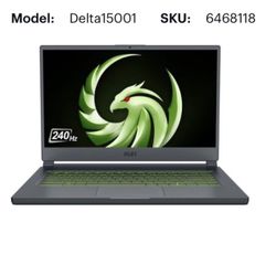 MSI - Delta 15.6" FHD 240hz Gaming Laptop - Ryzen R7- 5800 - Radeon RX6700M - 1TB SSD - 16GB Memory - Black