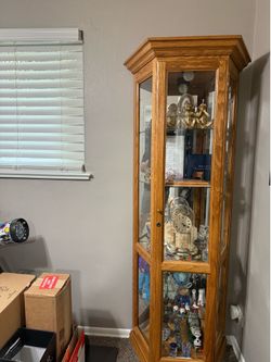 Wood and Glass Cabinet