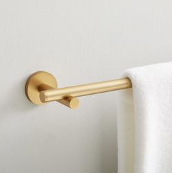 West Elm Antique Brass Towel Rod