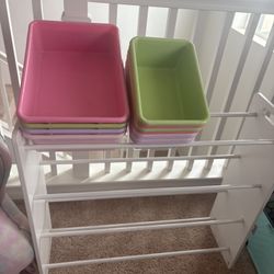 Toy Bins With Stand 