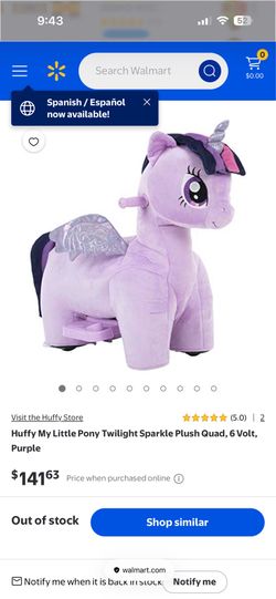 Twilight Sparkle Plush Quad
