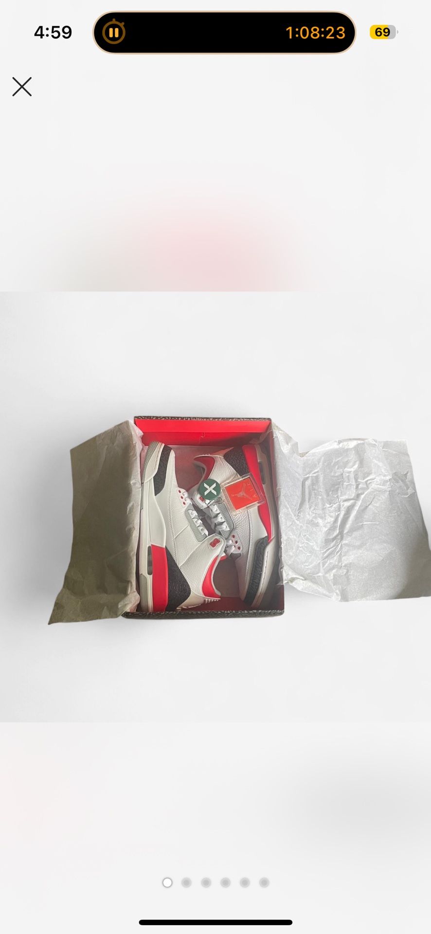 Jordan 3 Retro Fire Red 2007