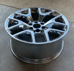 Single Chrome 22” Honeycomb for 6 Lug Chevy