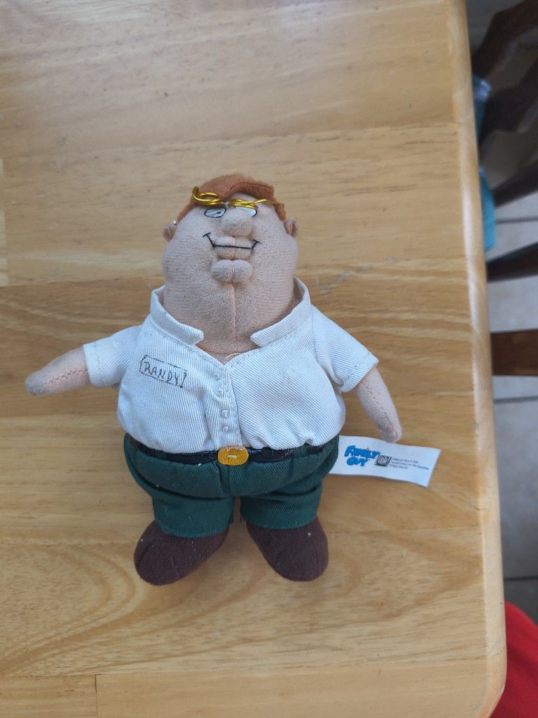 Kellytoy Family Guy Peter Griffin Bean Bag Toy Plush Rare 2004 (Fair Condition)