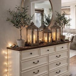 New In Box Firm Price ✅ Modern Style Sturdy Beige Dresser 9 drawers Charging Port on Top new in box