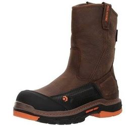 NEW Sz 7  7.5  Or  9 Wide Or 9.5 Or 11 Wide Wolverine Men Work Boots Overpass 10" Composite-Toe Wellington Boot