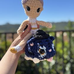 K Pop Demon Hunter Rumi and Derpy Tiger 🐯 handmade 🧶 crochet 🧶 plushie