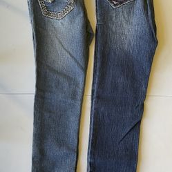 Girls Jeans Size 8 2 For $12