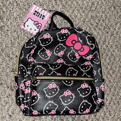 Sanrio Hello Kitty Black & Pink Mini Backpack