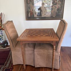 Chess Table With Two Chairs 