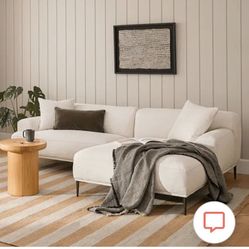 White Sectional Couch - Article sofa