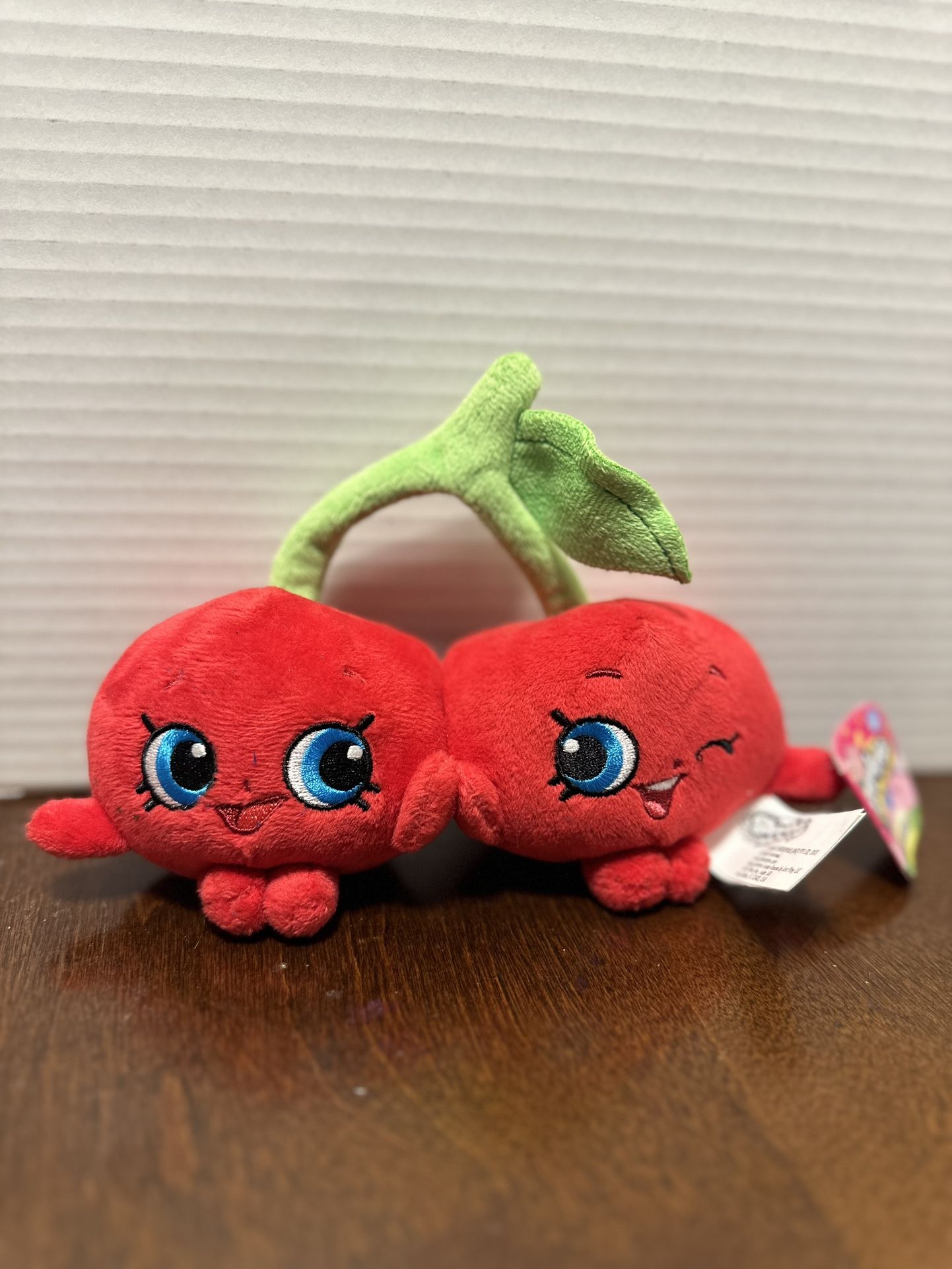 Shopkins Cheeky Cherries Red Plush 2013 Just Play 7" Stuffed Toy 