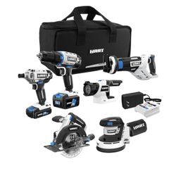 HART 20-Volt Cordless 6-Tool Combo Kit (1) 4.0Ah & (1) 1.5Ah Lithium-Ion Batteries, Charger and Storage Bag