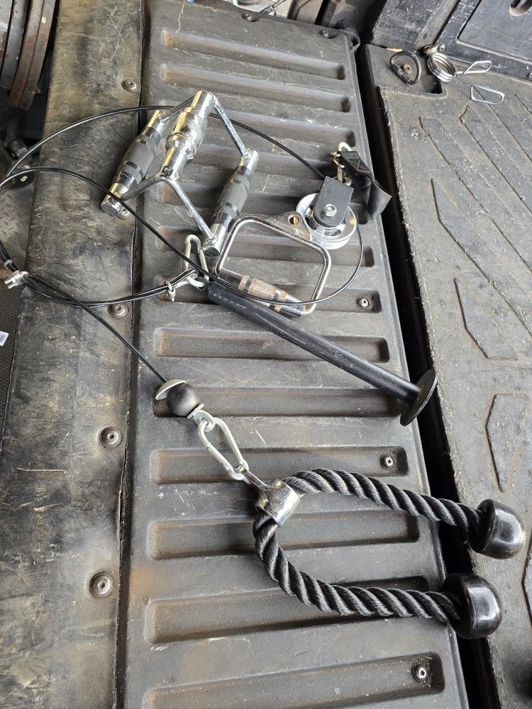 Weight Cable Pulley With Attachments