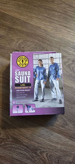Women's Blue Sauna Track Pants & Top Set - L/XL