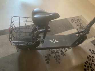 Black Phantom seated eletric scooter