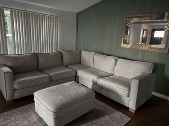 Grey sectional couch