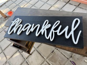 Thankful Wall Sign