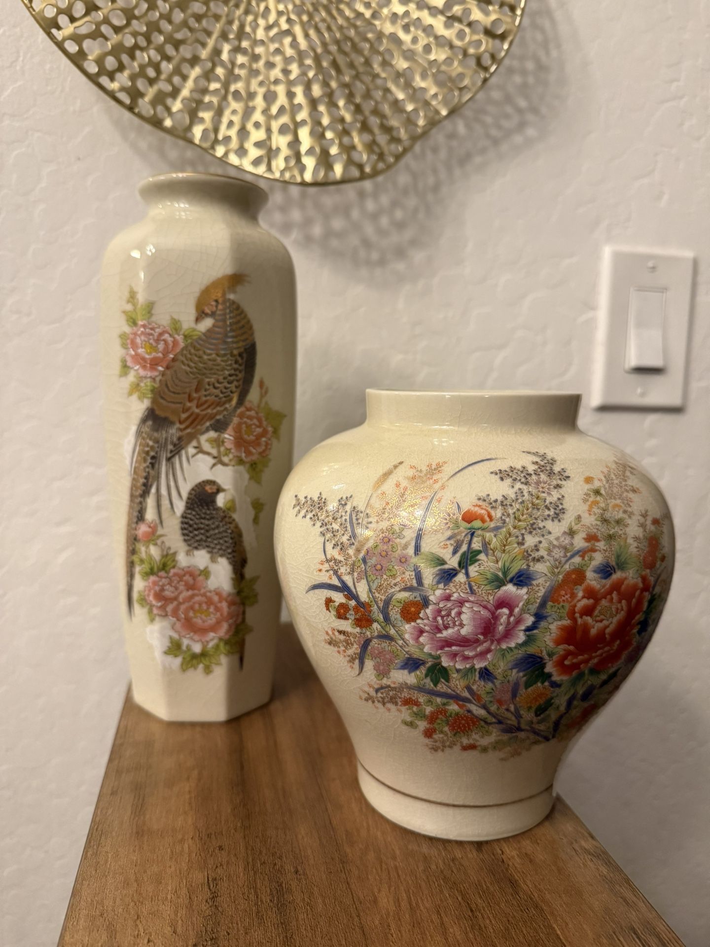 Vintage Japanese Satsuma Vases