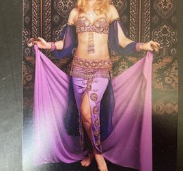 PURPLE BELLY DANCE COSTUME