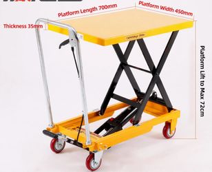 Hydraulic Scissor Lift Table Cart — 150kg, Mobile Workbench (Honolulu)