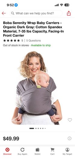 Boba wrap baby carrier