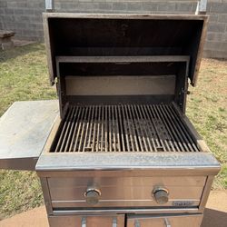 Propane bbq pit