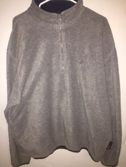 Gray Nautica fleece quarter zip